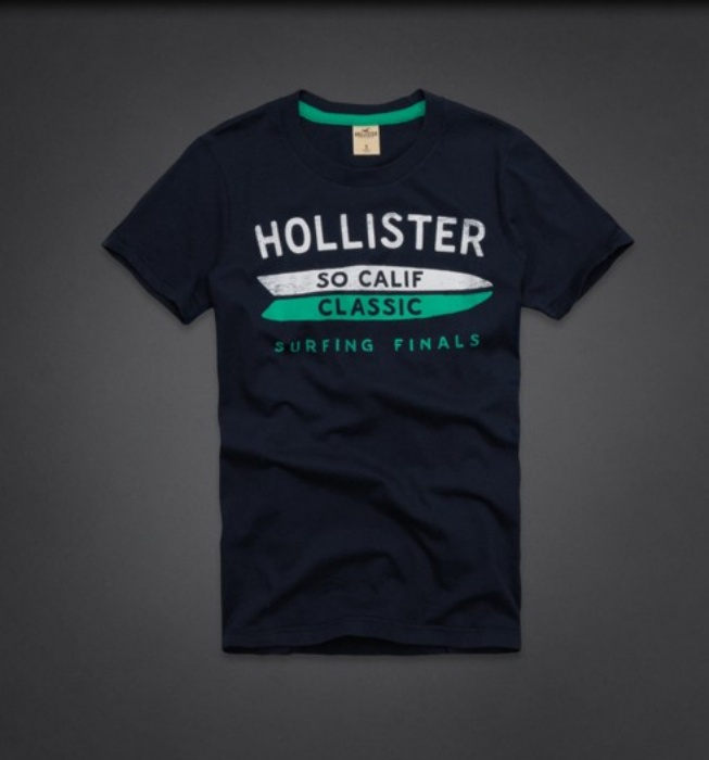 Hollister Hombres De Cuello Redondo Corto Remera HCO4144